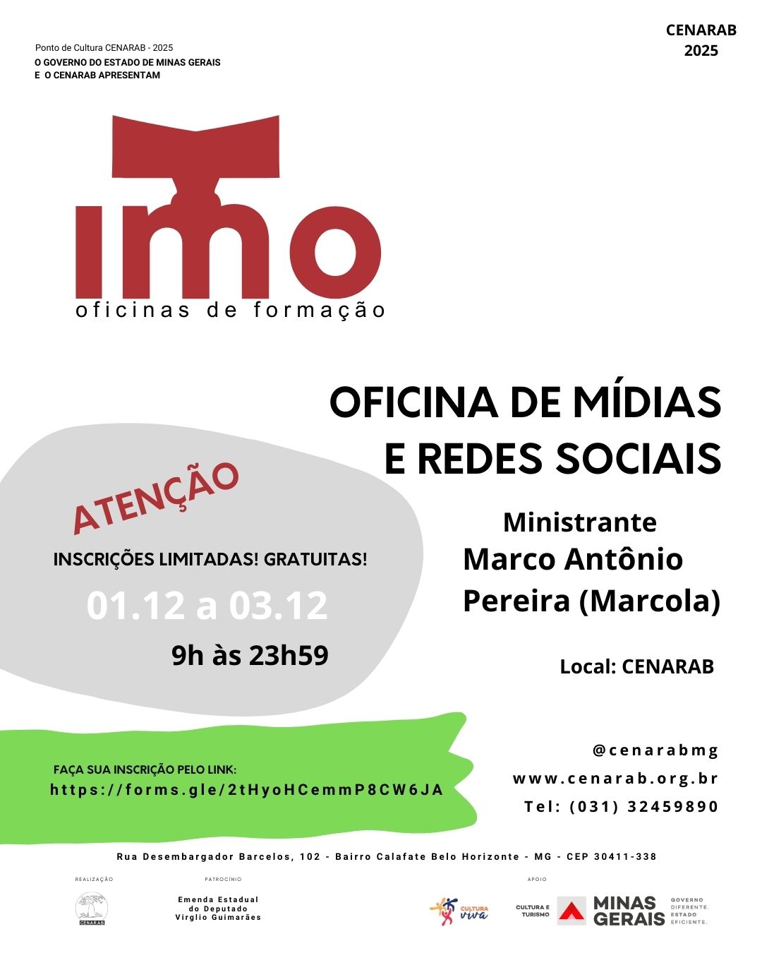Projeto IMO - Oficinas de Capacitação em Redes Sociais